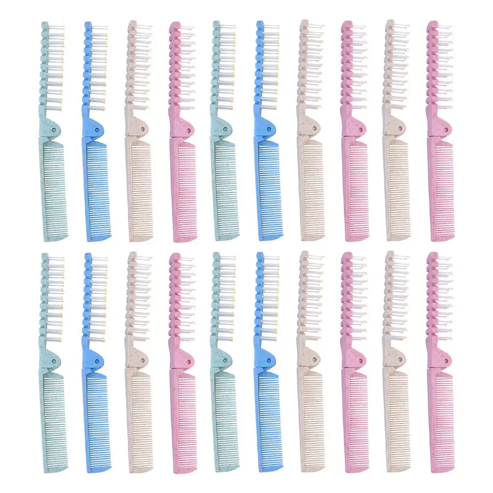 

20Pcs Travel Massage Folding Combs Professional Hair Styling Portable Outdoor Compact Foldable Combs for Men Women