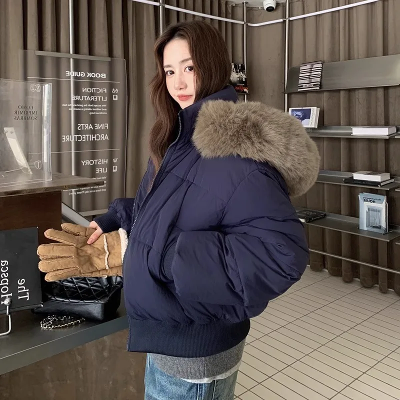 

Parkas Womens Outdoor Off-Season Flannel Crewneck Buttonless Contrasting Bandage Aesthetic Ruffled Trimming Piped Vertical Solid