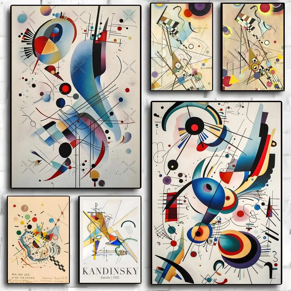 1PC Artist Wassily K-Kandinsky Poster Living Room Bedroom Party Bar Decor Moisture-proof Art Wall Painting
