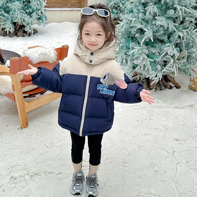 

Judy Hops Girls Down Jacket 2025, White Duck Feather Winter Coat for Kids & Toddlers Fashion Top