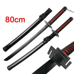 Épées d'anime pour enfants, Katana Ichigo, Kurosaki Zangetsu, épée cosplay, jouet pour jeunes, 80cm