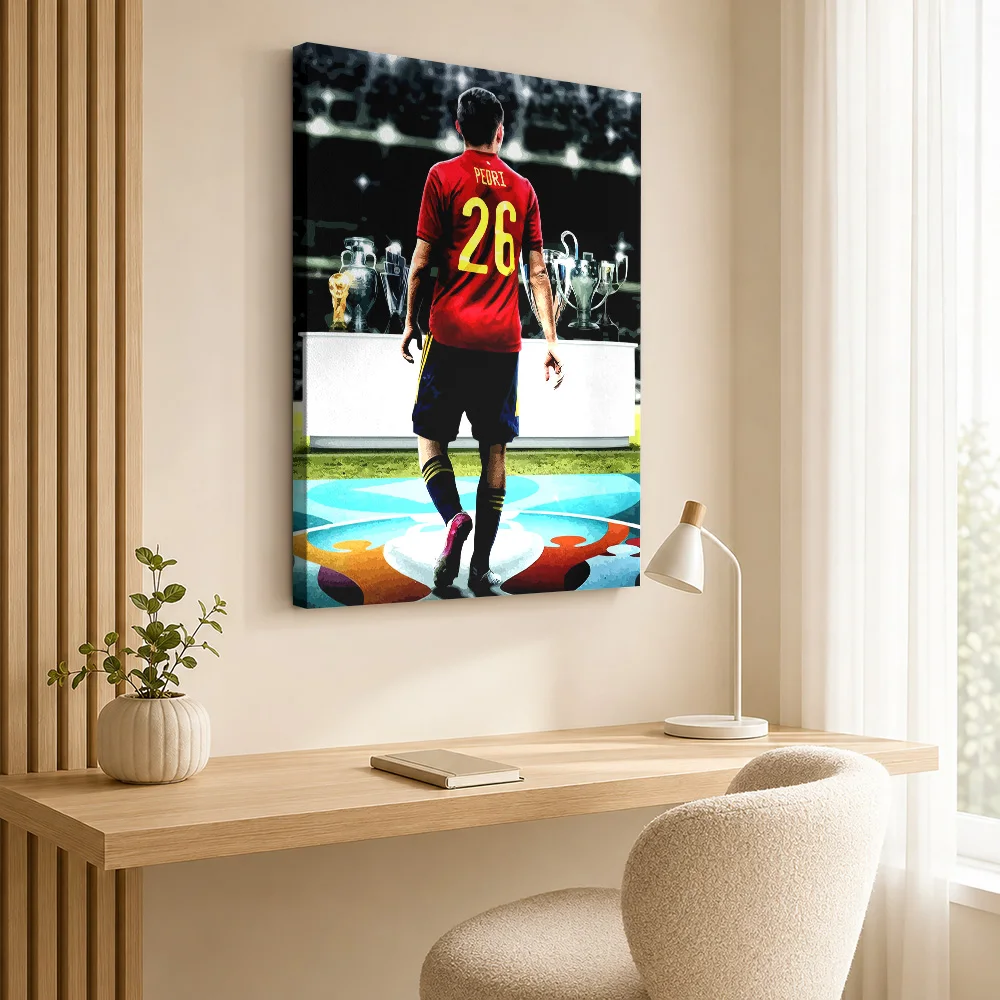 Fernando Torres Soccer Tribute Canvas Print Poster Modern Style Wall Art With Customized Photo For Home Gym Ideal Supporter Gift