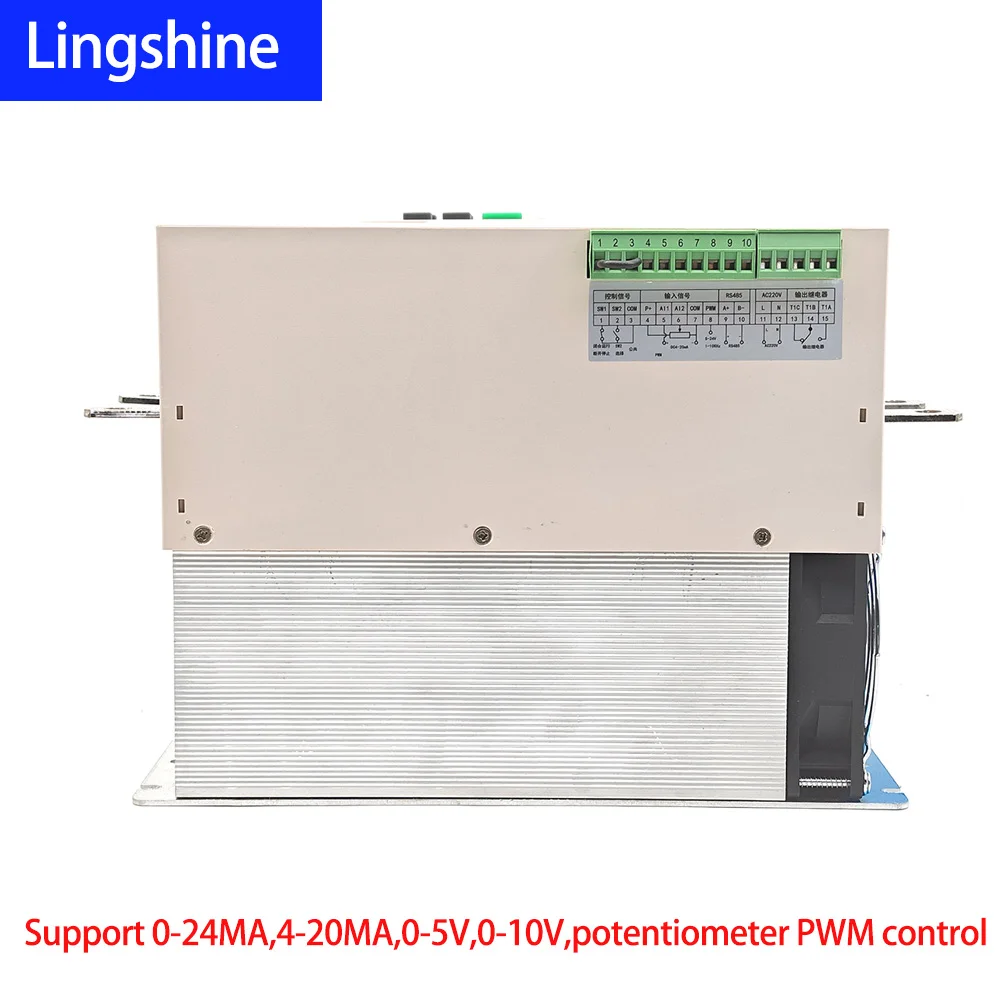 16KW three-phase SCR power controller voltage regulator 0-10V, 4-20mA, 0-5V control signal with RS485