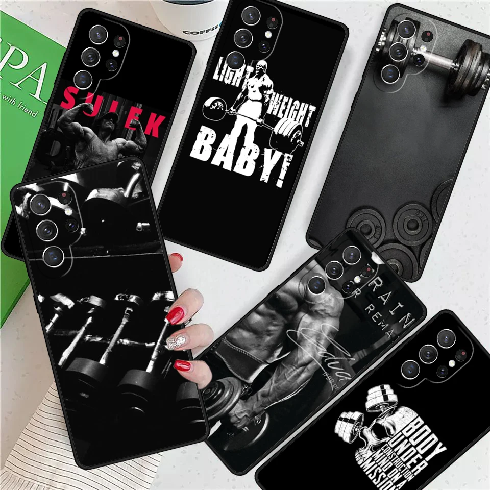 Bodybuilder For Samsung Galaxy S24 Ultra S21 S22 S8 S9 S10E Note 10 20 Plus FE S23 Phone case Cover Coque