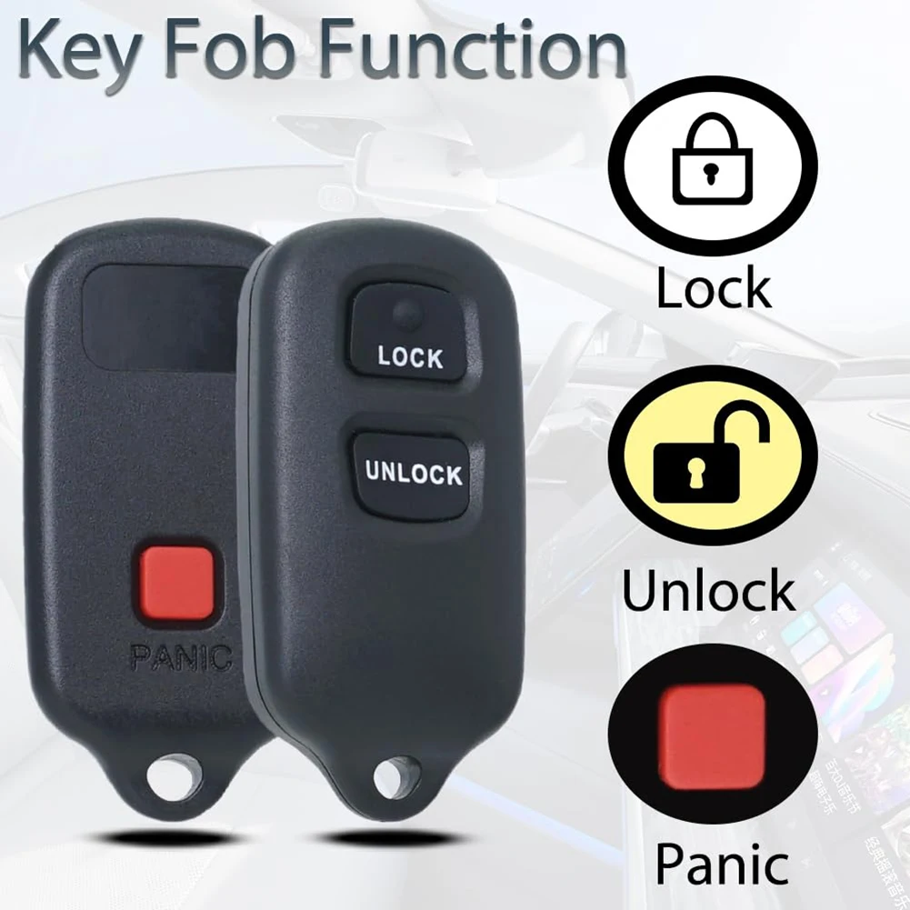 Zwarte Sleutelhanger Plastic Sleutelhanger Voor Toyota Tacoma Celica Corolla RAV4 Sienna Scion XA XB BAB237131-056 RS3200