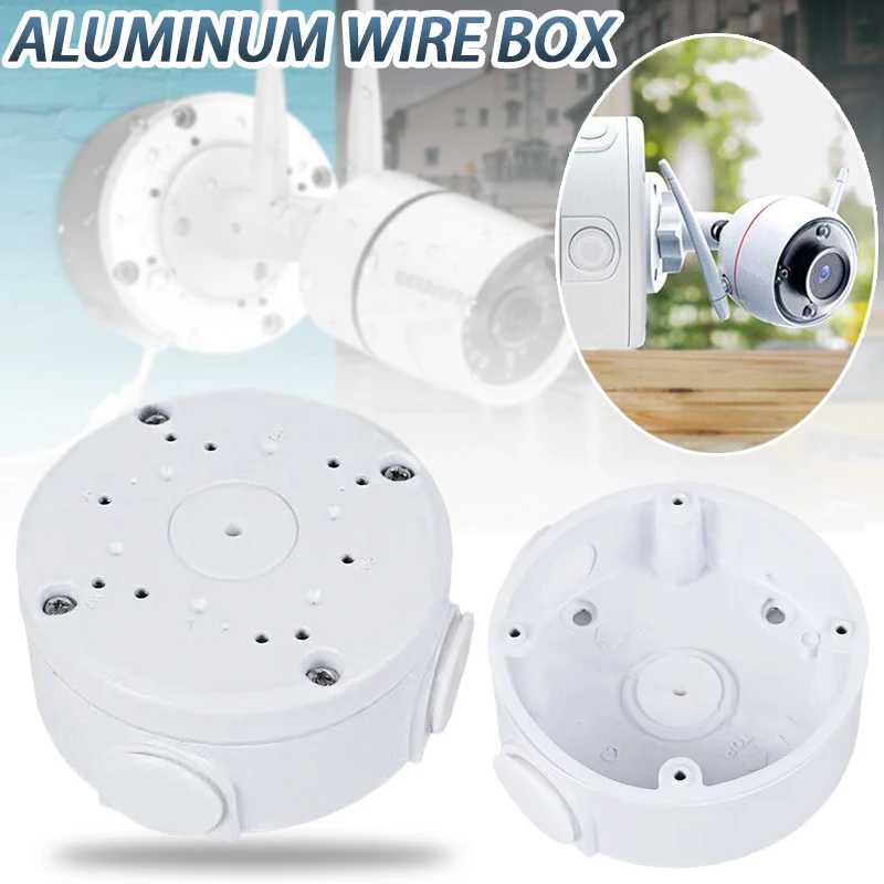 

CCTV Camera Junction Box Cable Deep Base Camera Mount Bracket Round Aluminum Alloy Hidden Wire Bracket for Dome Cameras