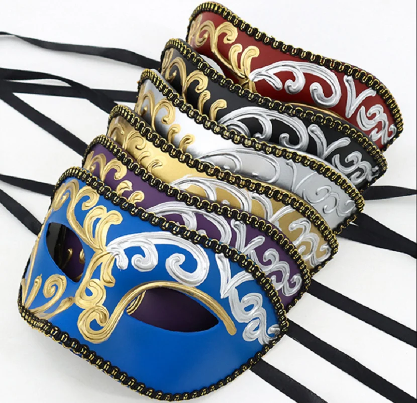 Roman Gladiator Mask Colorful Fancy Dress Mask Decorative Mask Stylish For Cosplay Adult Party Costume Party