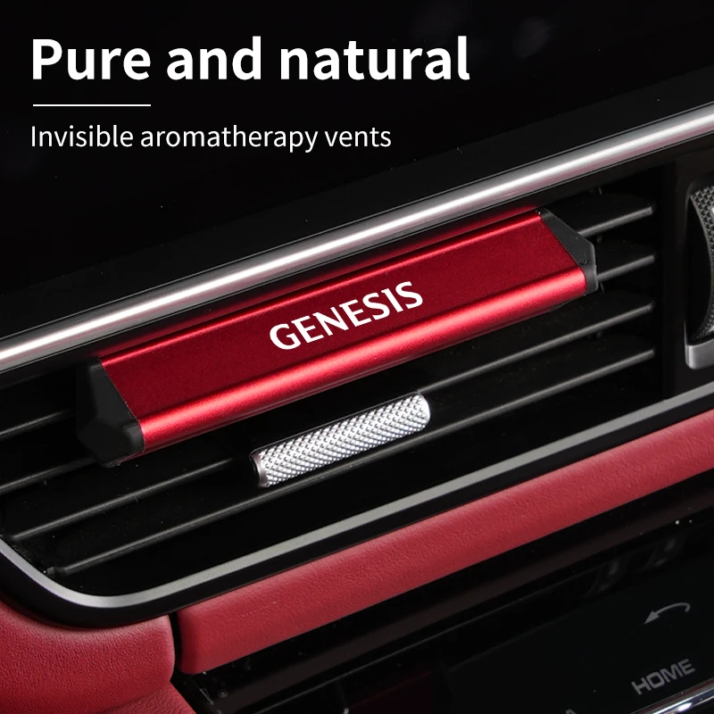 Car Air Vent Aroma Stick Comes With a Packet Of Aroma Granules For Hyundai Genesis Coupe Logo G70 G80 G90 GV60 GV70 GV80 EV BH