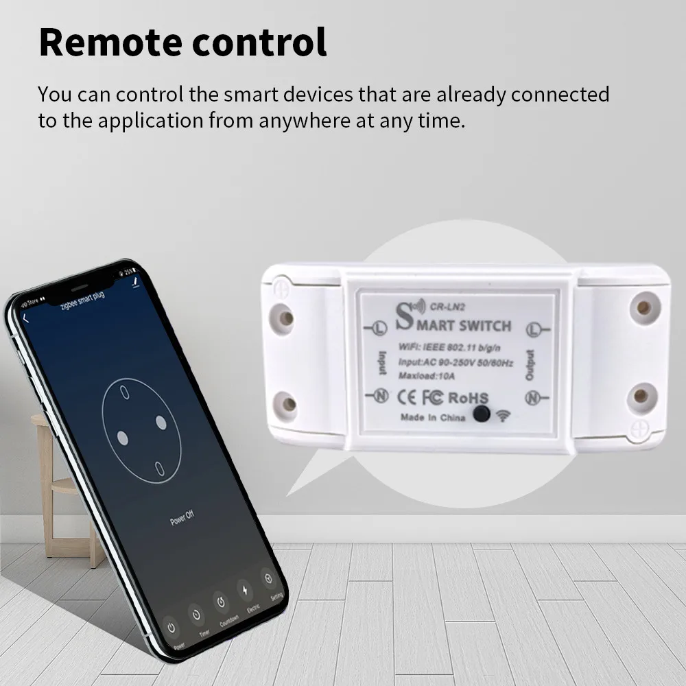 Cerhot 10A WIFI Switch Smart MINI Module DIY Home Improvement Interruptor Smart Tuya Smart life Remote Controller Wall Switches