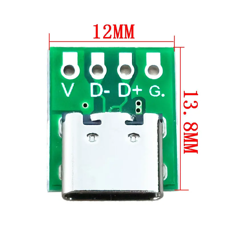 1/2/3Pcs TYPE C USB 3.1 Type C Connector 16 Pin Test PCB Board Plate Adapter Socket For Data Line Wire Cable Transfer