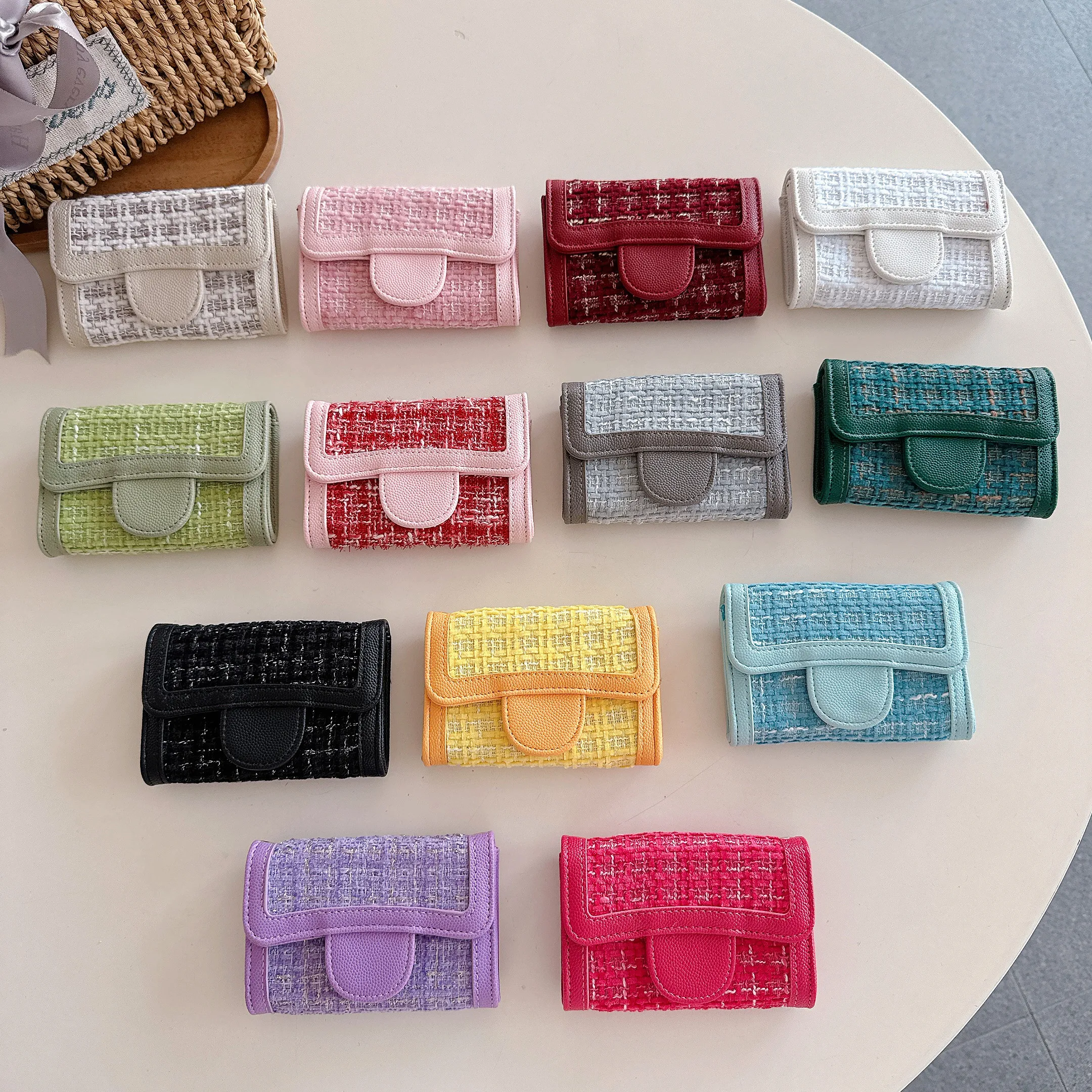 

Cosmetic Bag Women Small Square Bag Coin Purse Small Cards Wallet Key Bag Simple For Airpods Pro 2 4 3 Case Mini Card Bag