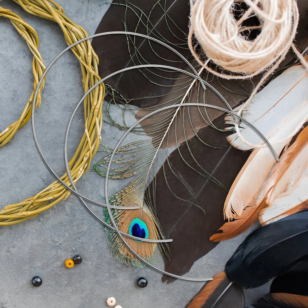 

15Pcs Dreamcatcher Making Frame 20Cm Metal Craft Hoops for DIY Wreaths Macrame Home Decor Artistic Hanging Decorations