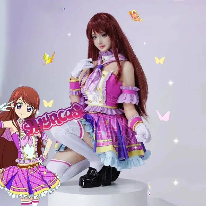 

DY2025Аниме Айкацу! Косплей Кирия Аой Шибуки ран Костюм Милое Милое Платье Лолиты Аксессуары Хэллоуин Вечеринка Женская Униформа W