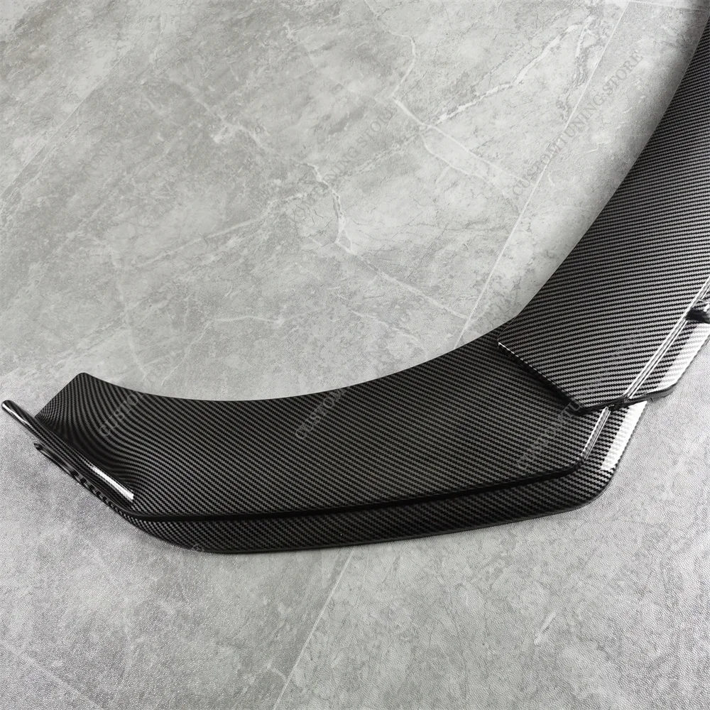 For Jaguar XE X760 Front Bumper Lip Spoiler Splitter Diffuser Retroft XE 20T 20D 25T XE-E 2017-2020 PRE-Facelift Bodykits Tuning