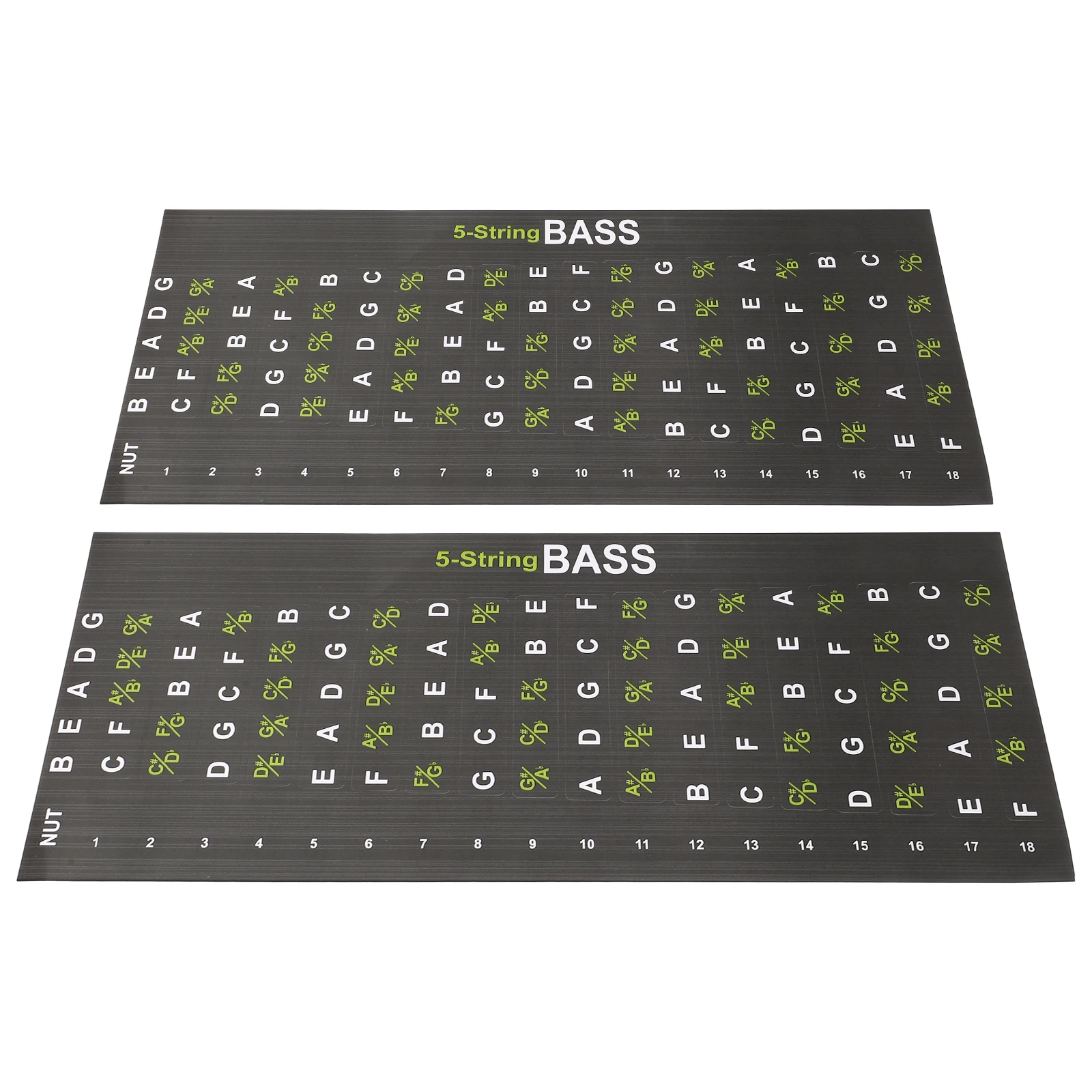 

2pcs Guitar Fretboard Stickers Reusable Labels For Beginner Practice Scale Learning Tool Accessories