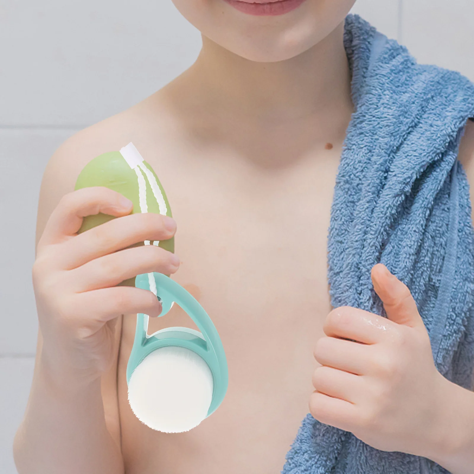 قطعتان من فرشاة تنظيف الوجه المدمجة للسفر، مقشر لطيف للوجه، تصميم خفيف الوزن لروتين العناية بالبشرة