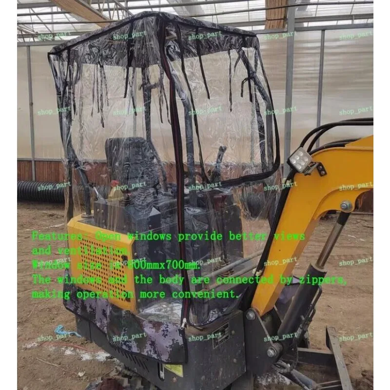 

best seller Mini Excavator Car Cover Warm Awning Thickened Pvc Windproof For JCB 8014