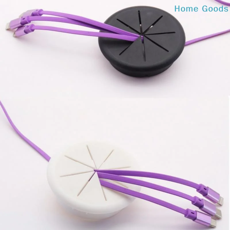 preferred1Pc Flexible Silicone Cable Hole Cover Desk Cord Grommet Rubber Grommets Computer desk cable box coverproduct