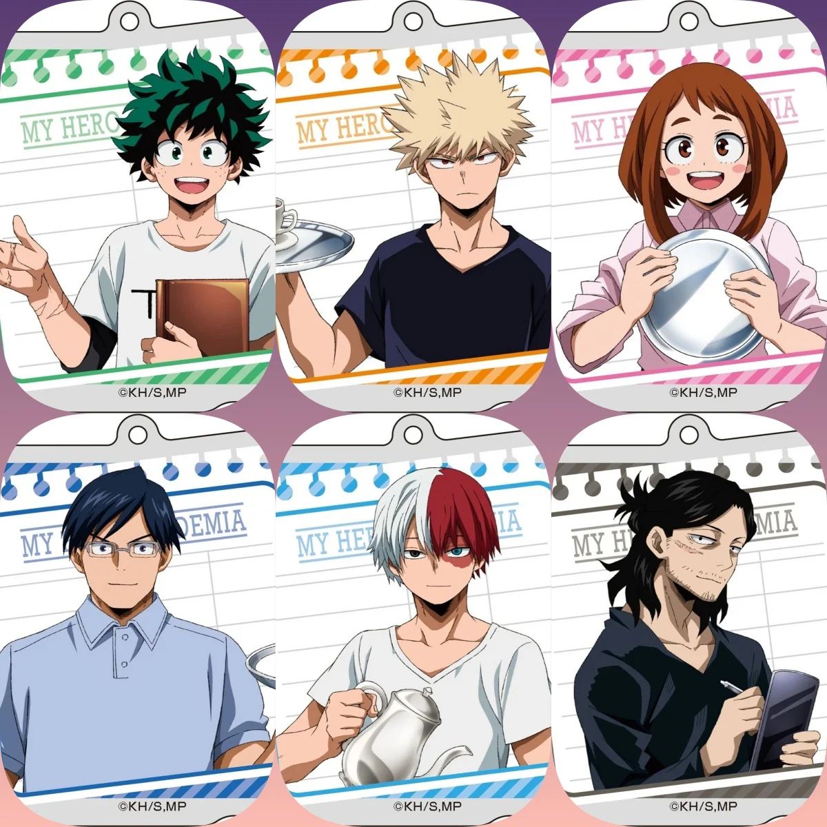 

Hot Anime My Hero Academia Acrylic Keychain Model Cosplay Characters Ornament Accessories Christmas Collection Gifts