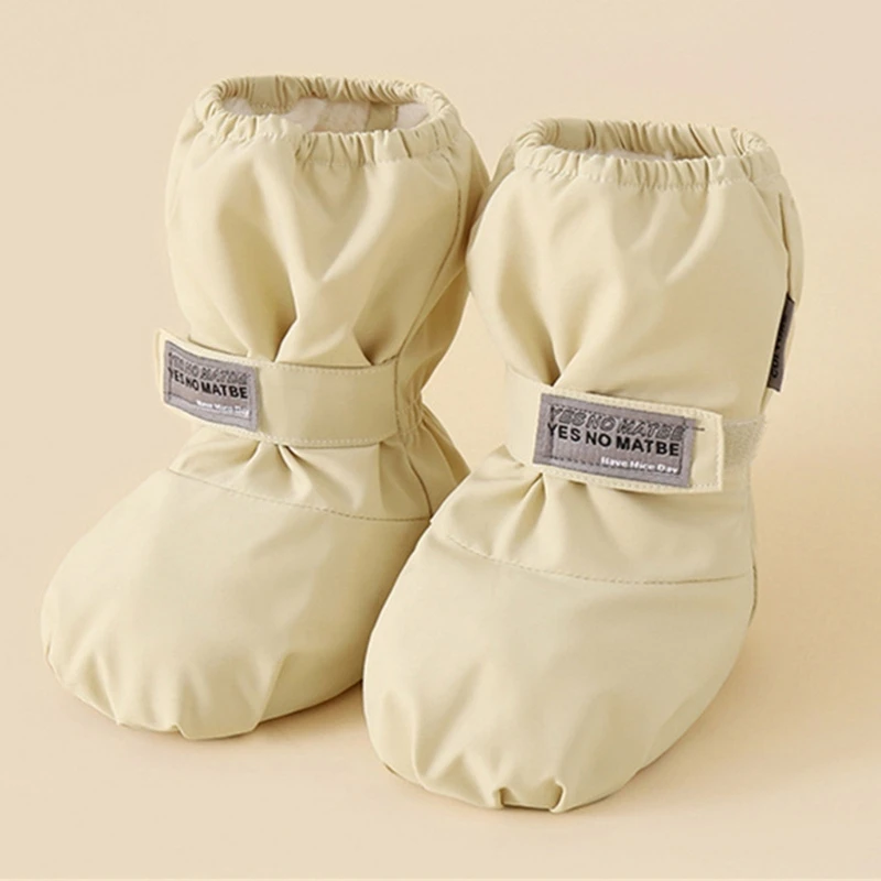 أطفال الأصفاد المرنة أحذية الشتاء للماء الصوف مبطنة نونسليب الأحذية في الهواء الطلق 15UB