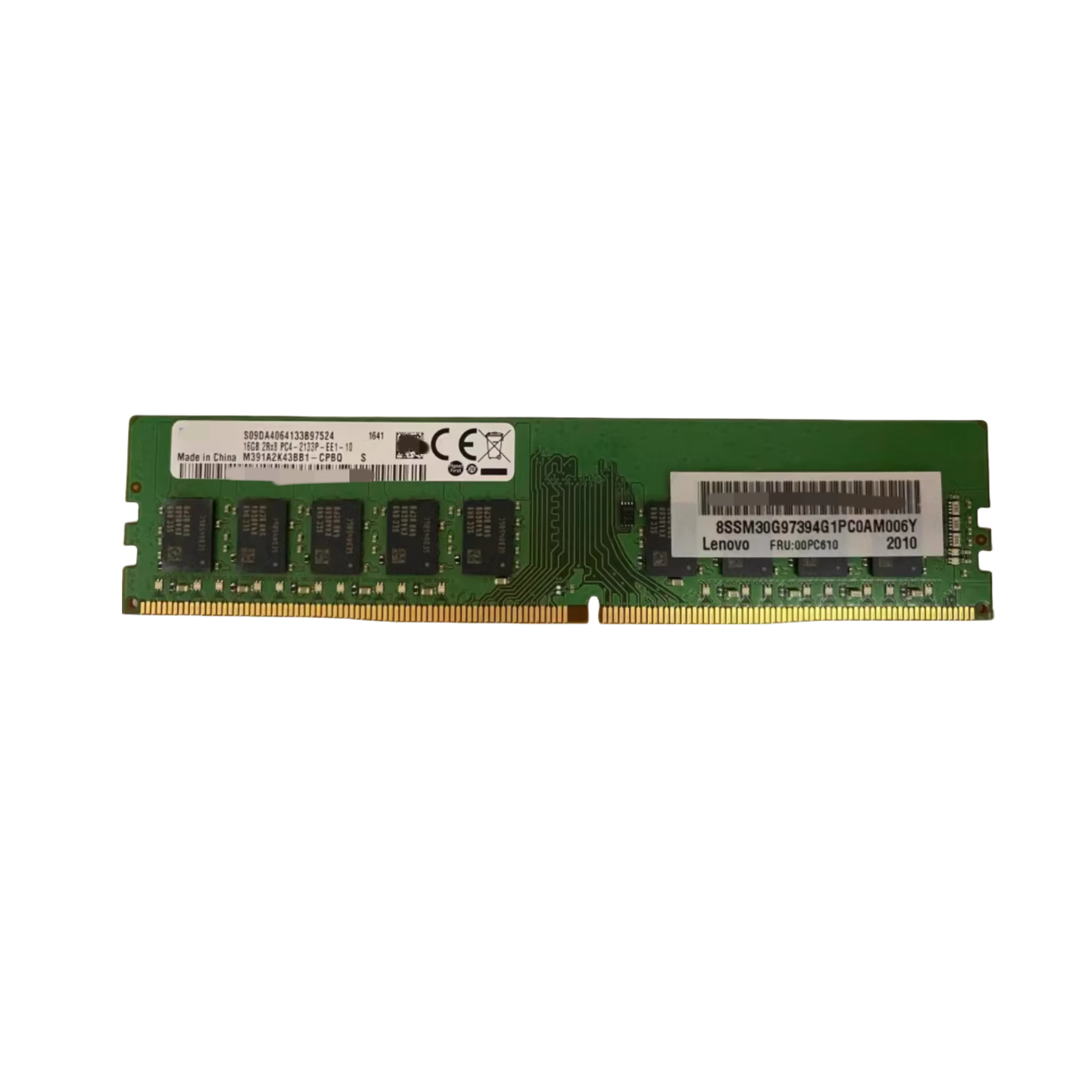 

00PC610 16GB 2RX8 PC4-2133P-EE UDIMM