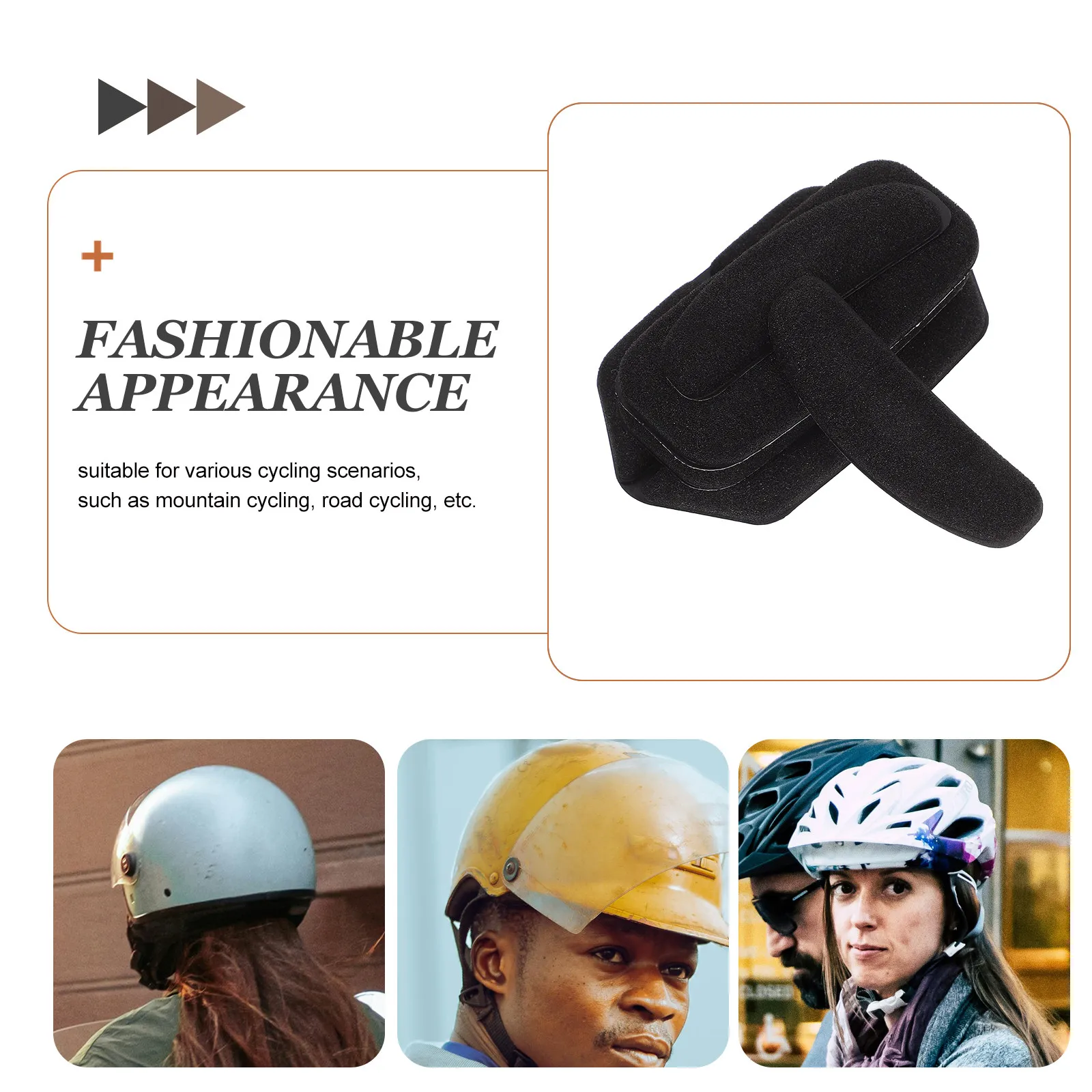 5Pcs Motorcycle Padding Kit Universal Adhesive Sponge Liners for Cycling Bike Football Helmets Lightweight Comfort