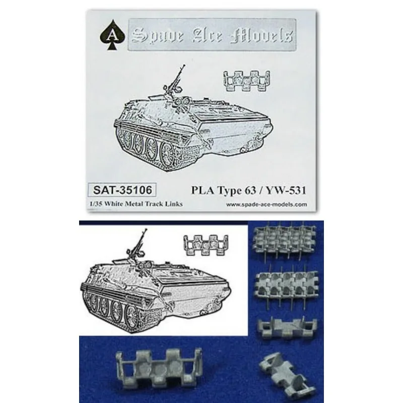 Spade Ace Models SAT-35106 1/35 PLA Type 63 / YW-531 Metal Tracks