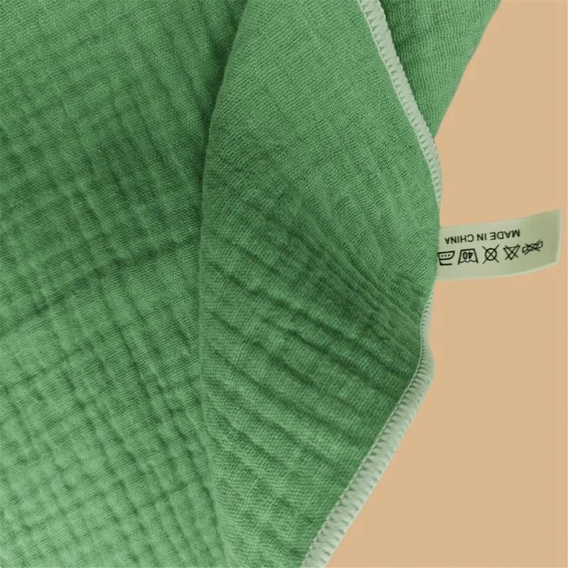 

4-Layers Cotton Baby Towel Solid Breathable Washcloth Absorbent Face Towel Bib G2TD