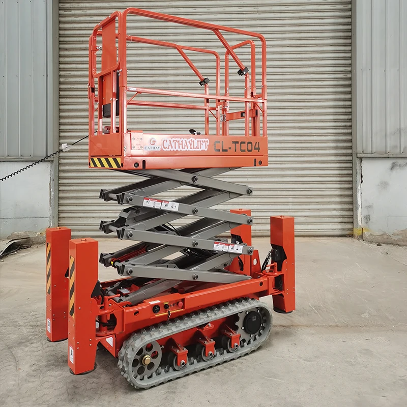 8M Rough Terrain Self-propelled Scissor Lift Track Mobile Hydraulic Scissor Lift - view 6