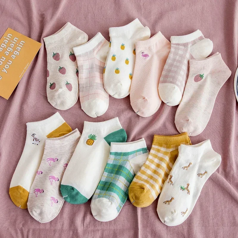 

Cute Cotton Summer Thin Section Shallow Mouth Korean Boat Socks Summer