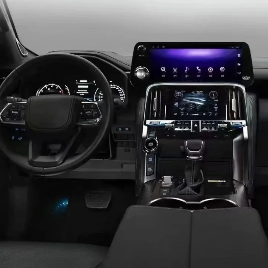 12.3 Inch Android 14 For Toyota Land Cruiser LC300 2008-2015 Upgrade To Lexus LX600 Radio Car GPS Navigation Multimedia Player