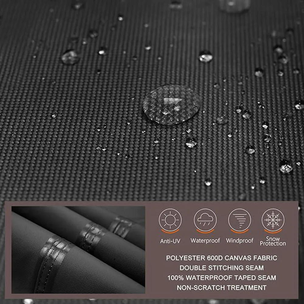 Waterproof Vertical Electric Smoker-Cover 30 Inch For Barbecue Square Gas Propane Smokers Dust UV BBQ Grill Cover 19x17x35inch