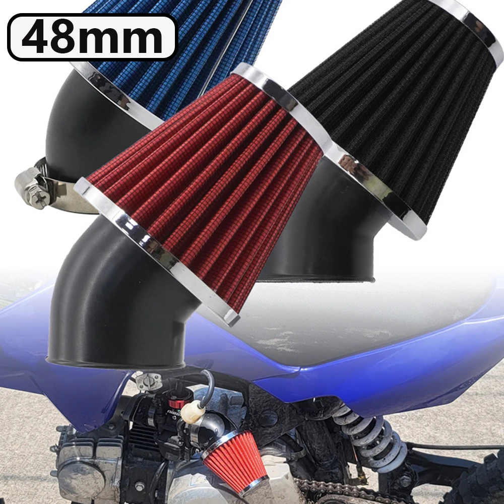 Universal Motorcycle Air Filter 48mm Cleaner Clamp-on Air Intake Filters Motorbike Accessory Mushroom Head Motorcycle Carburetor