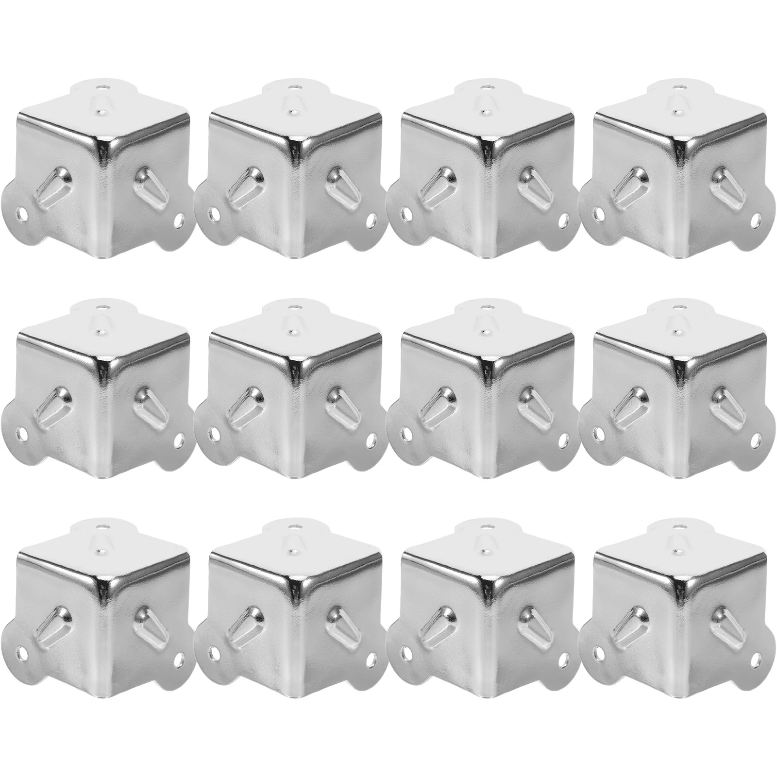 

12Pcs 34Mm Corner Protectors for Toolboxes Cases Flight Cases Metal Edge Protection Brackets Sturdy Waterproof Hardware