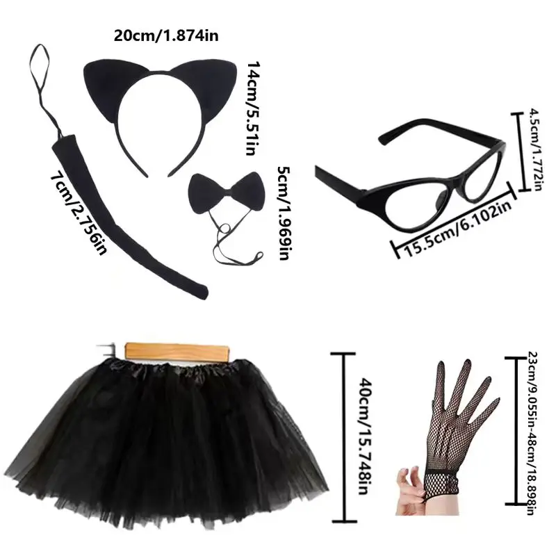 PESENAR Bat Wings Costume Women Adult Halloween Bat Shrug with Ears Headband