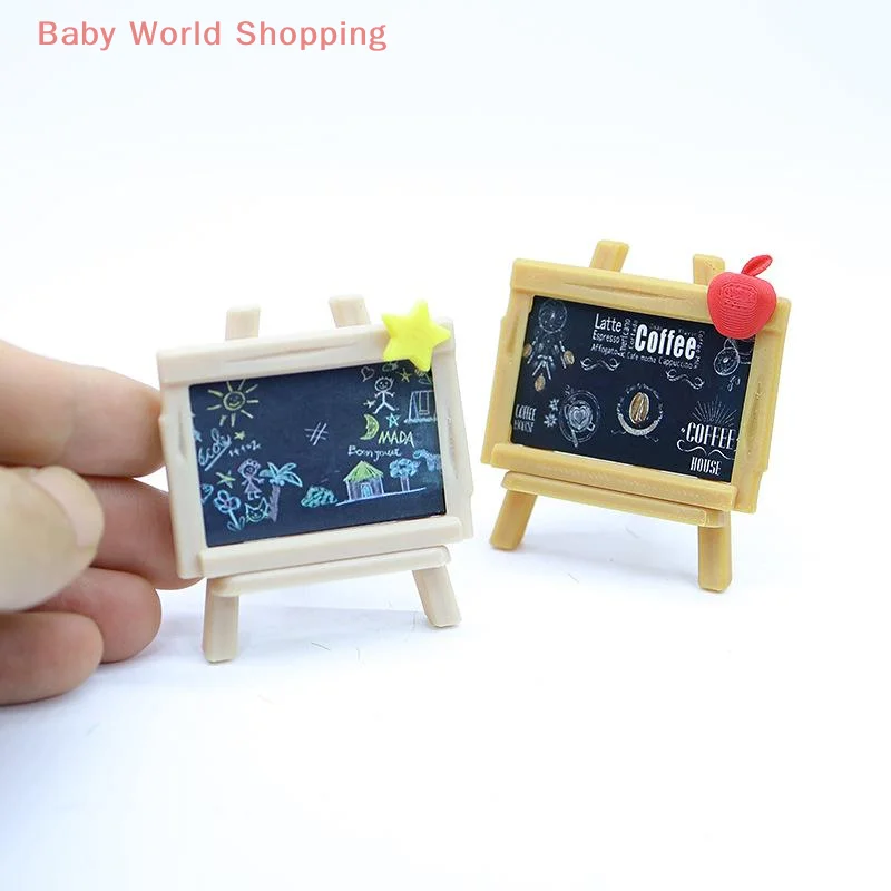 5*6.9 ซม.ตุ๊กตา Miniature Signboard ภาพวาด Palette รุ่นตกแต่งบ้านของเล่นตุ๊กตา Coffee House