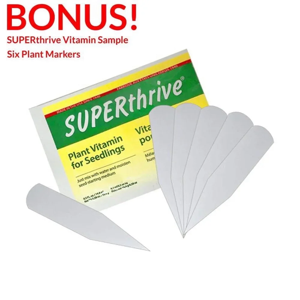 プロ仕様の種まきキット 72穴セルトレイ 防水温室クリアドーム付き スーパースライブビタミンパック 植物マーカー付き 種子入り