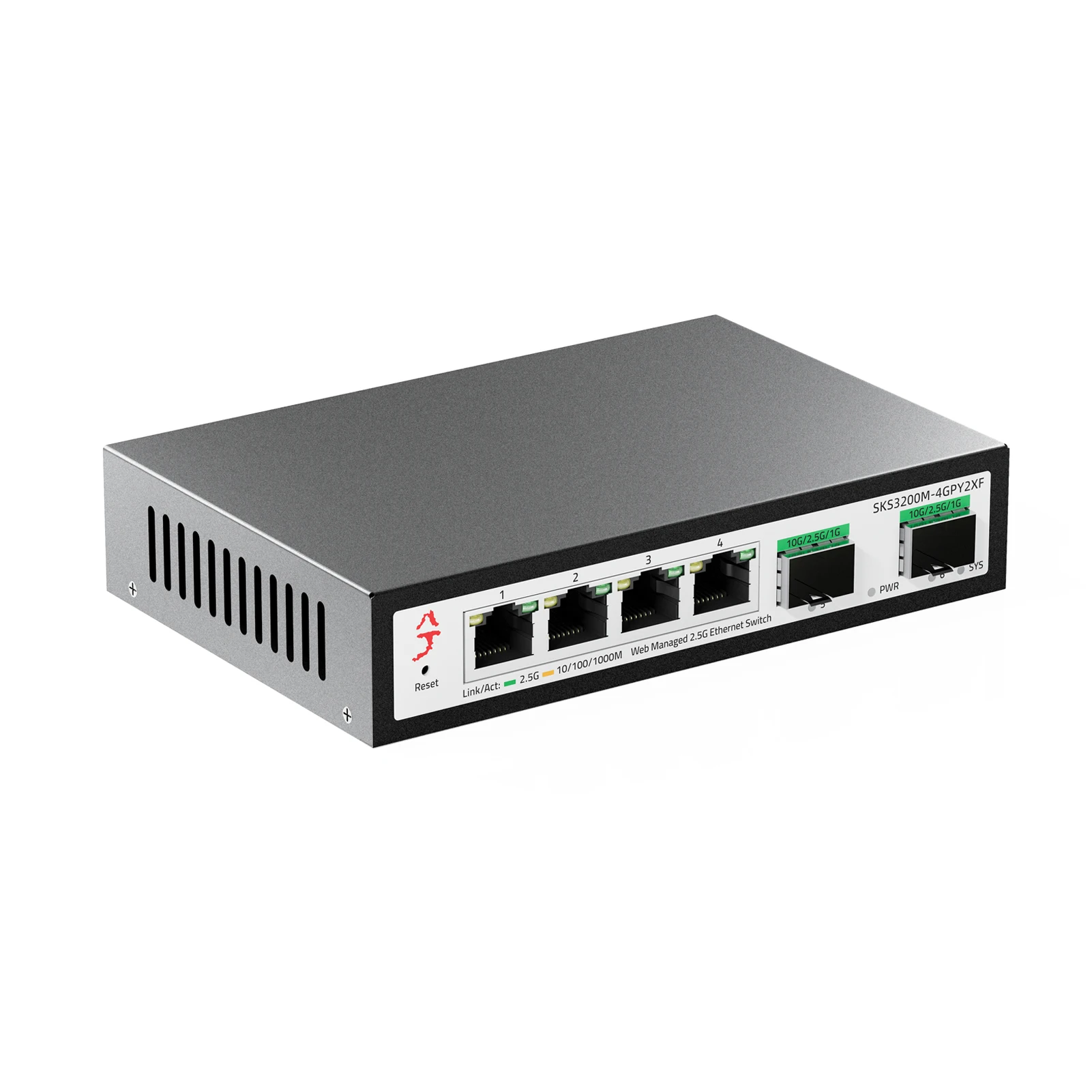 Imagem -02 - Suporte Simples de Ethernet Xikestor Sfp Plus Vlan Port Aggret Lacp l2 Portas 2.5g Rj45 Portas 10g