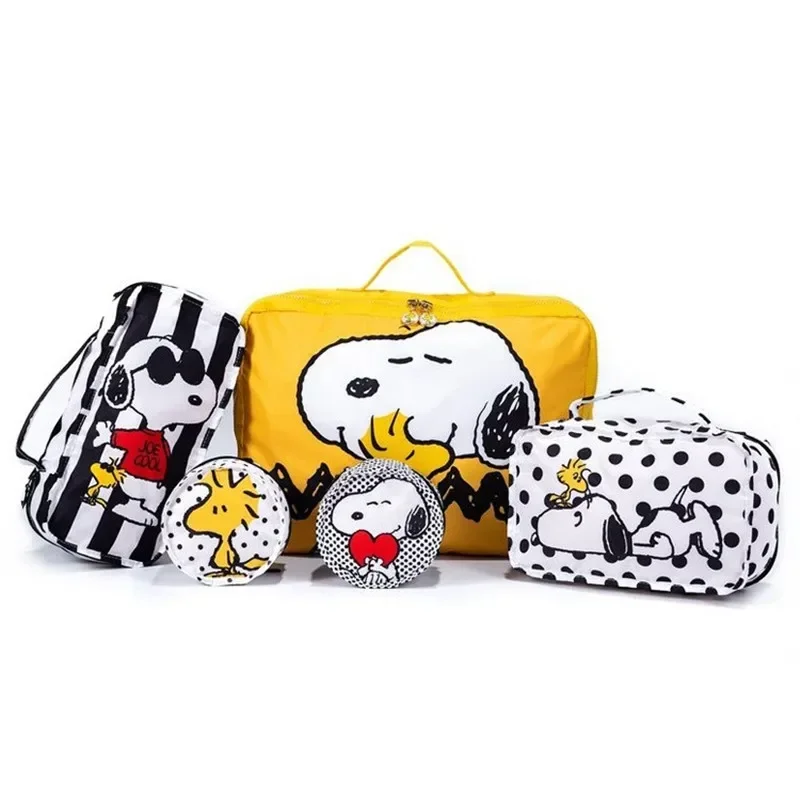 

Snoopy Underwear waterproof storage organizing storage bag cartoon polka-dot travel assortment cosmetic bag handbag