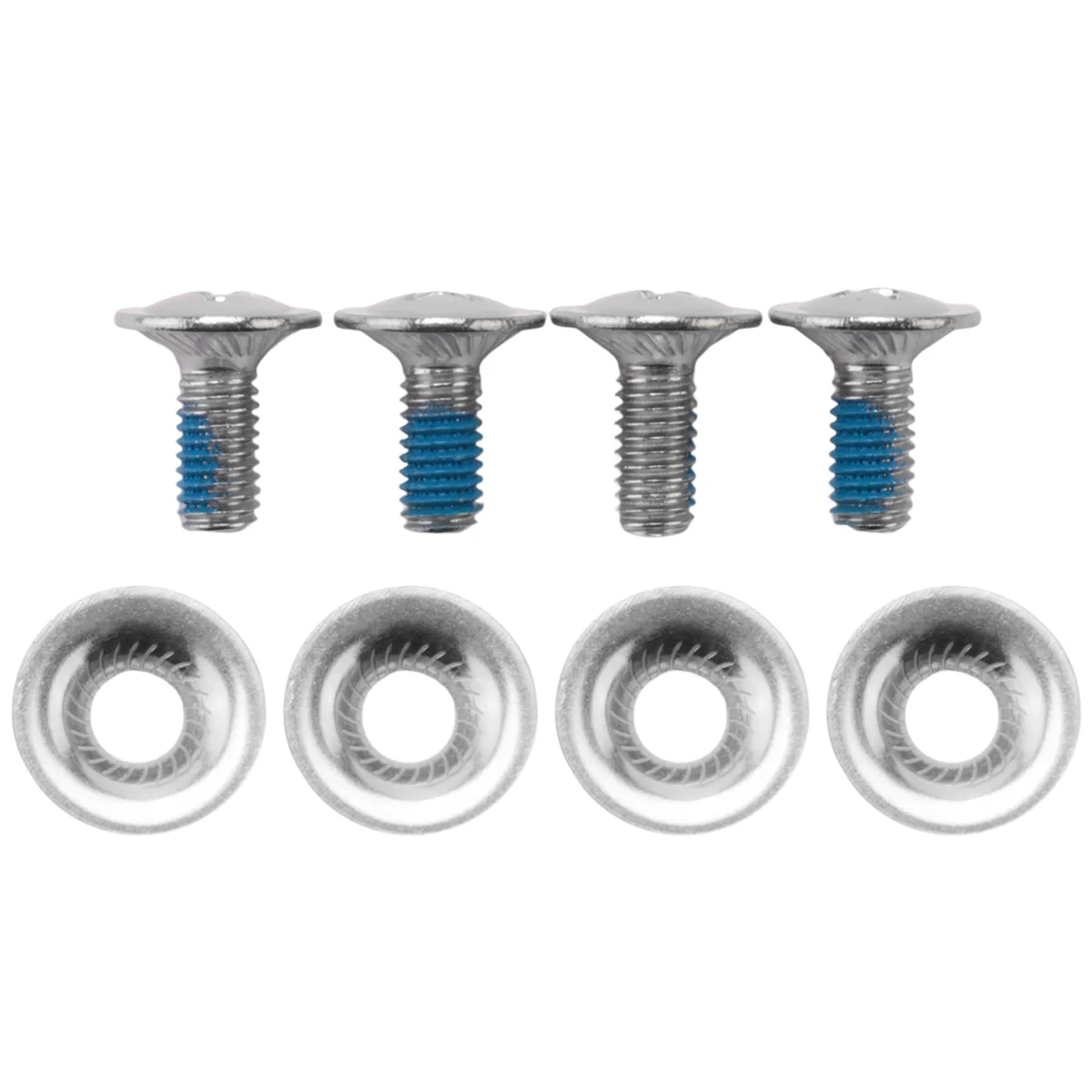 Snowboard Binding Screw Set Include 4 Pieces Snowboard Mounting Screws and 4 Pieces Snowboarding Screw Washers