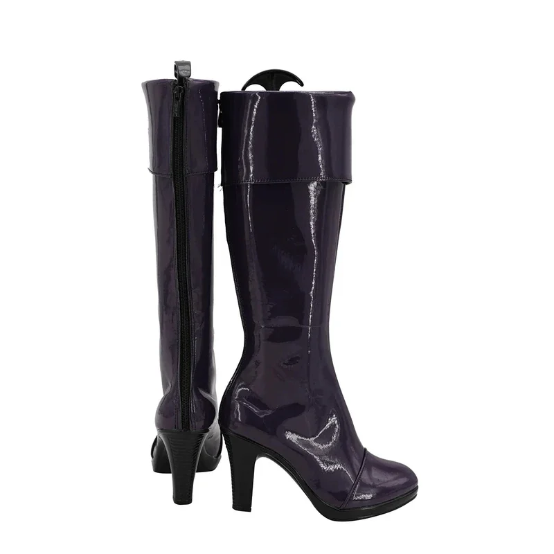 مدرسة السجن Meiko Shiraki تأثيري أحذية عالية الكعب الأرجواني أحذية ai no purizun تأثيري مخصص