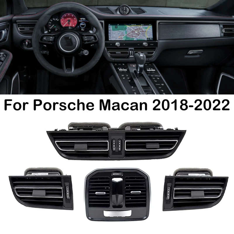 90% New Car Dashboard Front Left Right Air Conditioning AC Vent Grille Outlet Grille For Porsche Macan 2018 2019 2020 2021 2022