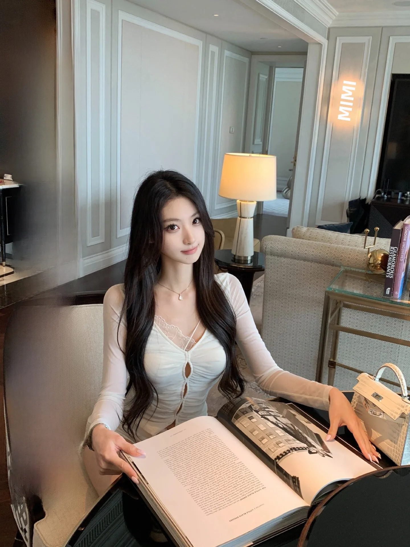 

Женская приталенная футболка OKMAOP с длинным рукавом, V-образным вырезом и вырезами, в корейском стиле, для весны и лета, модная, нежная, в стиле Pure Desire