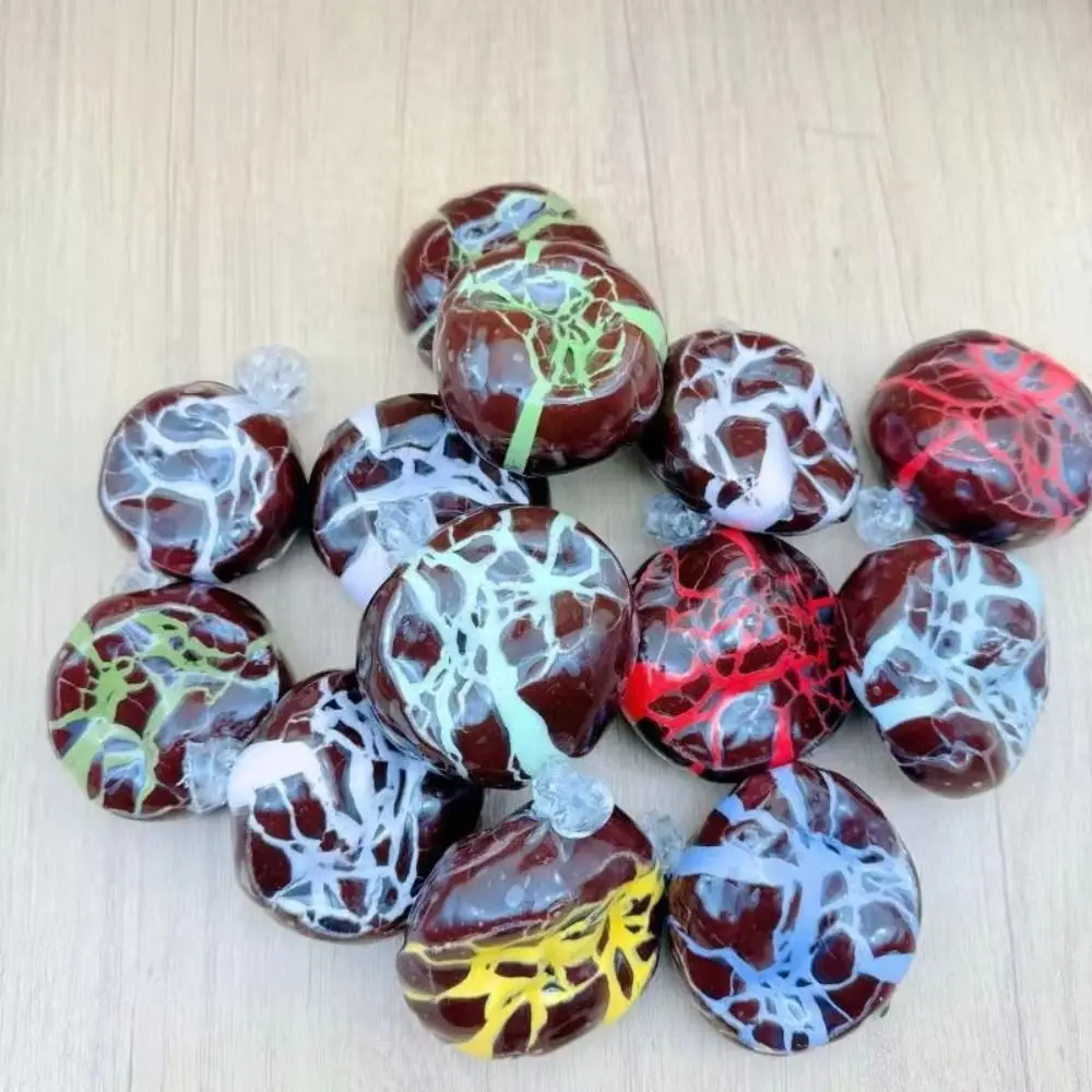 

Мятно-черный шоколадный сенсорный фиджет-шарик с хрустящим восковым покрытием, снимающий стресс, креативный мягкий антистресс-шарик ручной работы