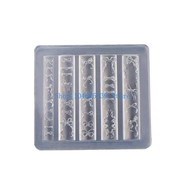 

Набор прочных силиконовых форм 5asd для элегантного дизайна ногтей с бантом и изготовления ожерелья