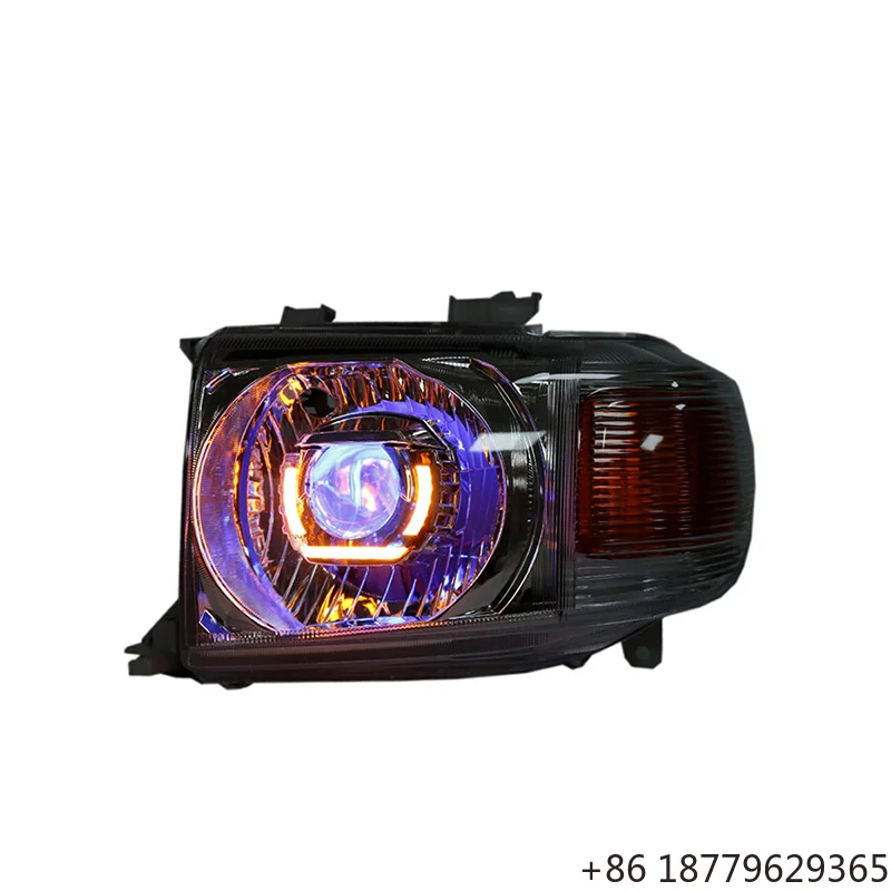 Custom Full LED Headlights with Bi-Xenon Projector Lens DRL Off-Road SUV Fitment