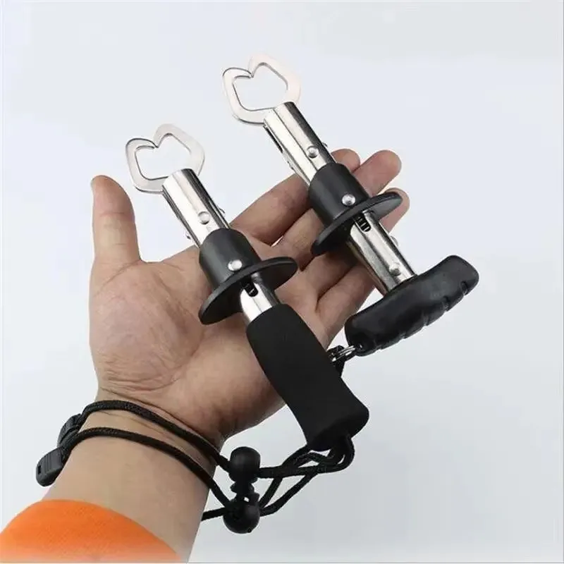 1/2/3/4pcs Rust Proof 304 Stainless Steel Portable Fish Controller Professional Fish Grip Lip Catcher Folding Pliers Fishing