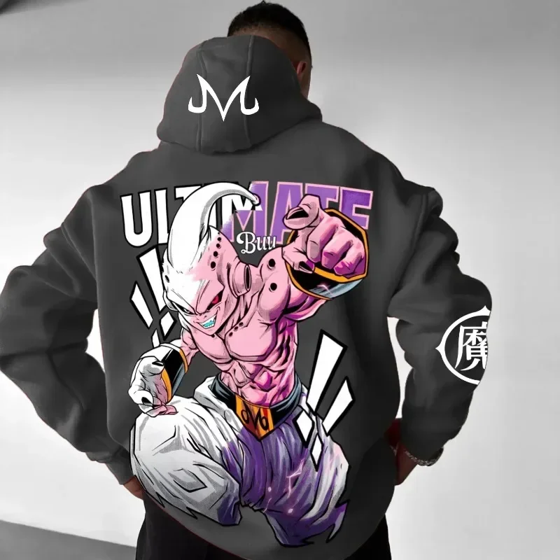 

Dragon Ball Oversized Trend Explosion Peripheral Casual Versatile Sweater Autumn Winter Men Women American Loose Hooded Sweater