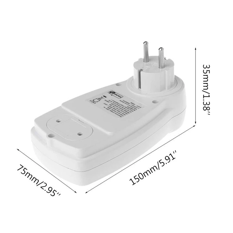 Compteur d'énergie numérique TTKK AC, wattmètre, puissance, électricité, souverain, compteur de puissance h, analyseur de puissance EU, prise de moniteur, prise EU, chaud