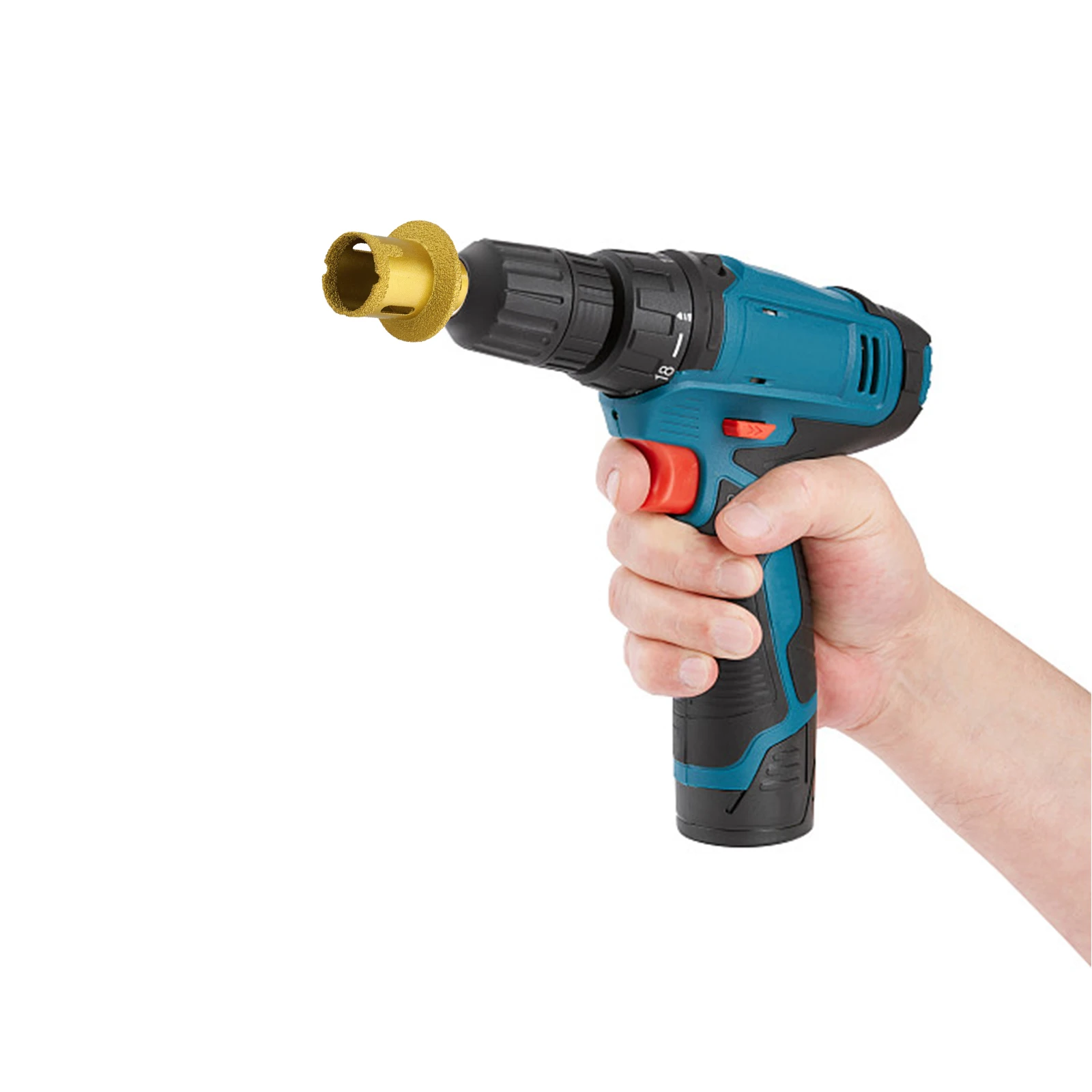 Progetti di installazione dello strumento di perforazione del lavello del trapano per piastrelle in porcellana Marcatura del diametro inciso ottimale per materiali resistenti